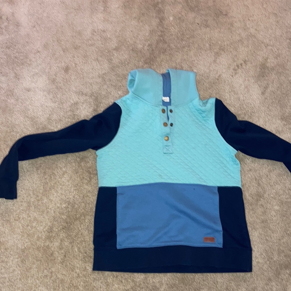 Ll bean color block pullover
